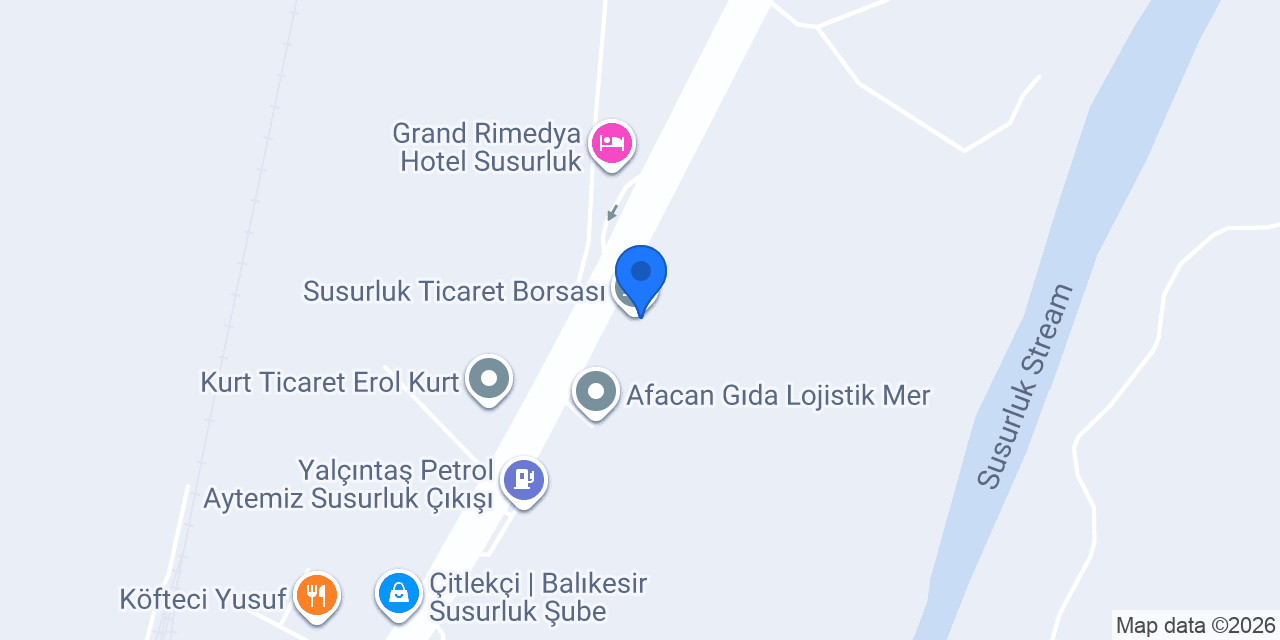 Susurluk Ticaret Borsası konumu