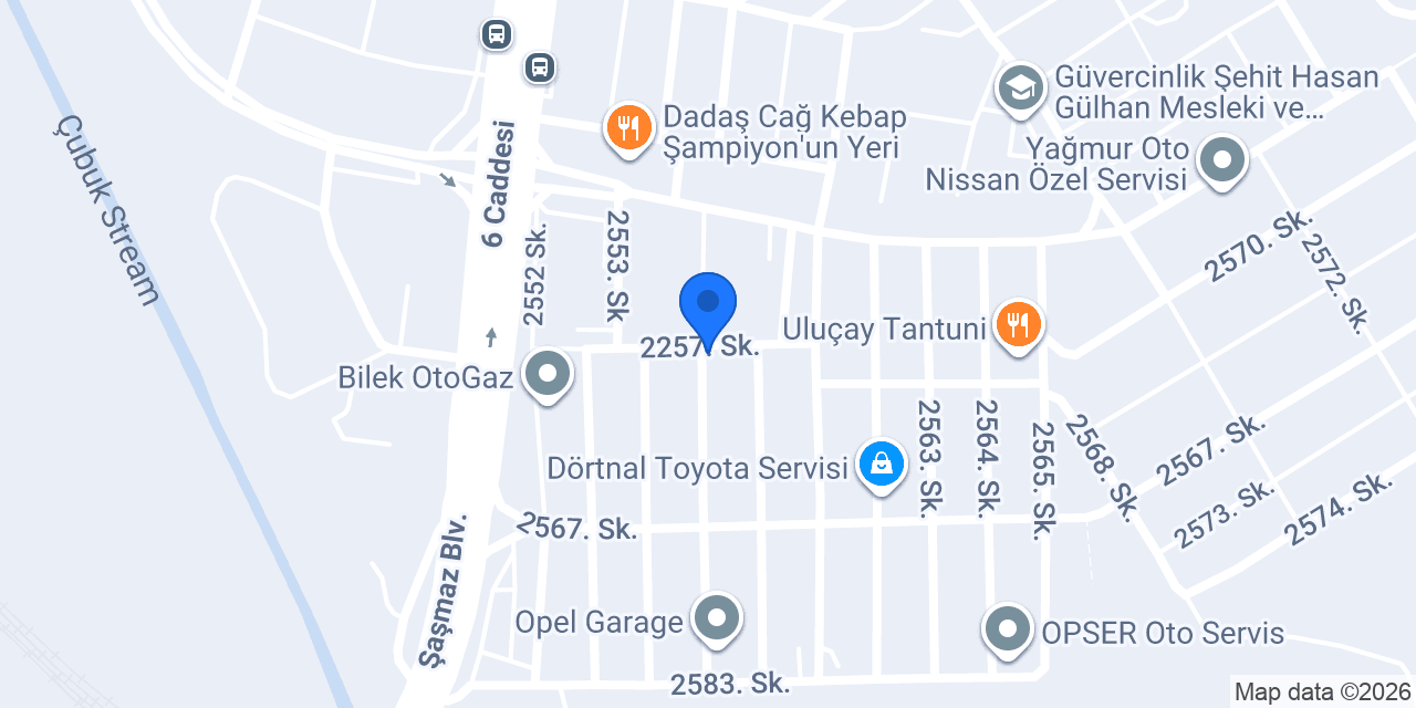 Tunçel Jant Lastik konumu