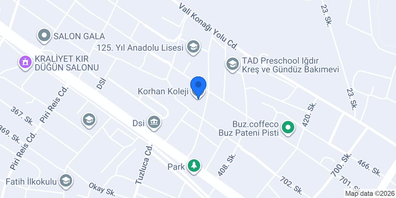 Korhan Koleji konumu