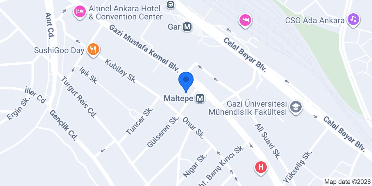 Hotel Anıttepe 2000 konumu