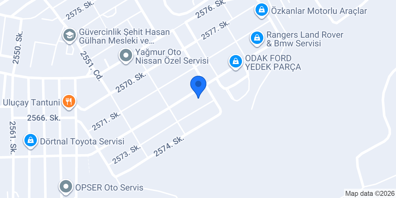 Aydoğan Oto Elektrik konumu