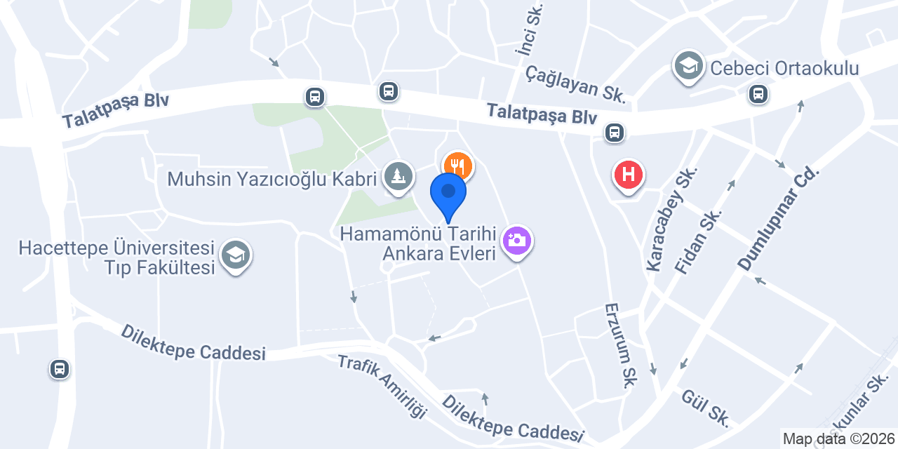 Hacettepe Üniversitesi İktisadi İşletmeler Müdürlüğü konumu