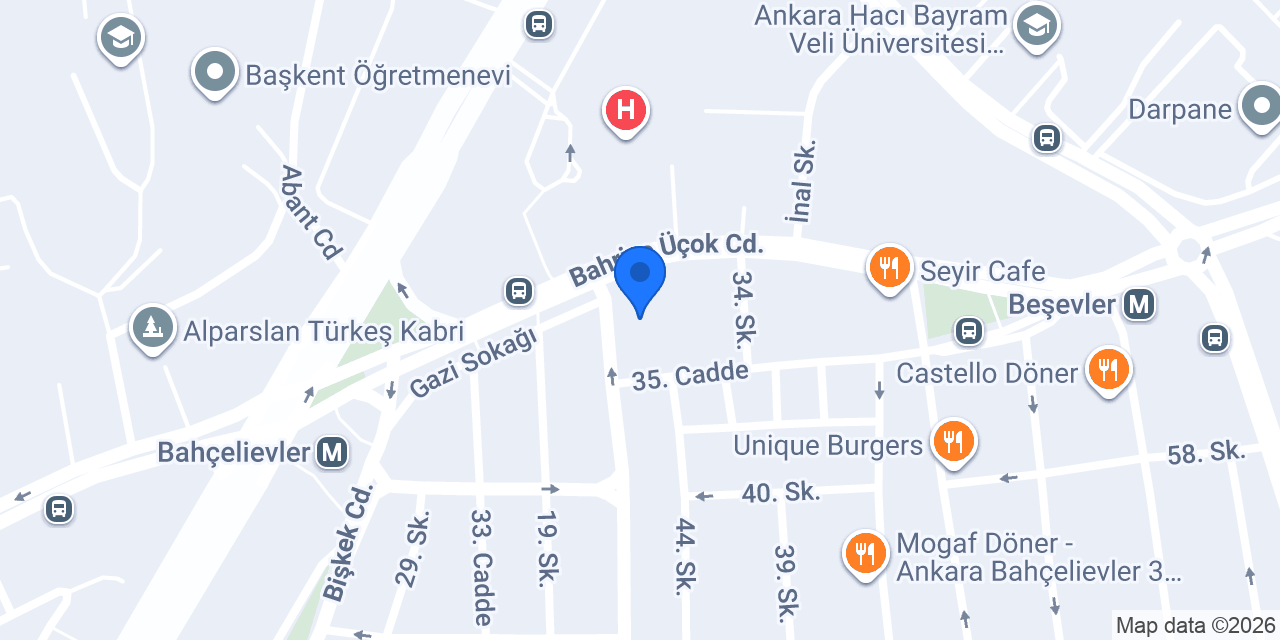 Yeni Aktaş Eczanesi konumu