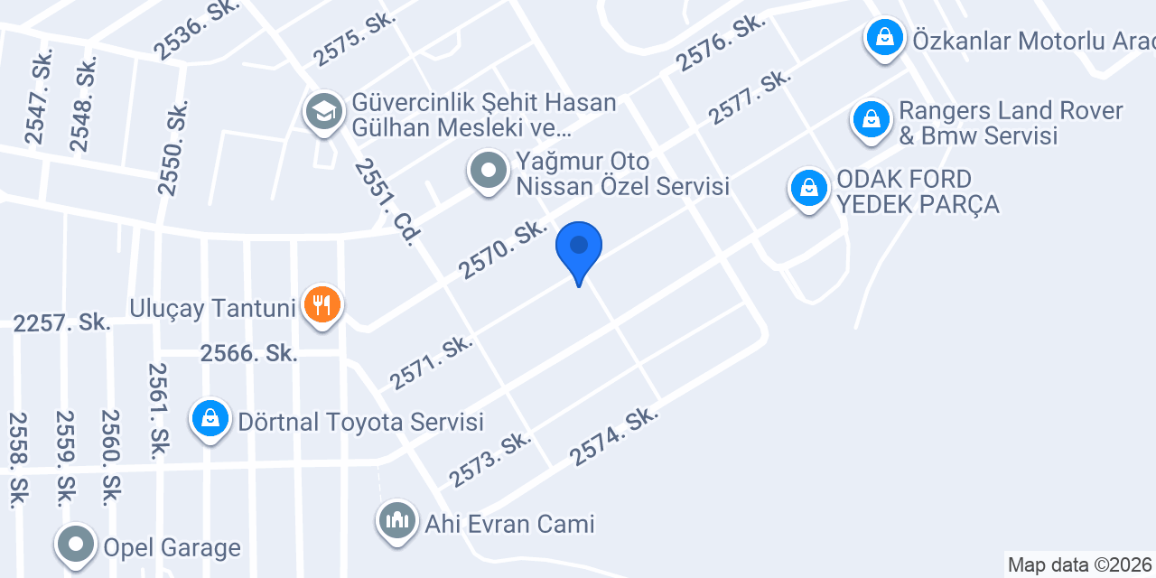 Baloğulları Oto Elektrik konumu