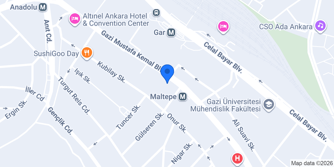 Gökcan Mangal Döner konumu