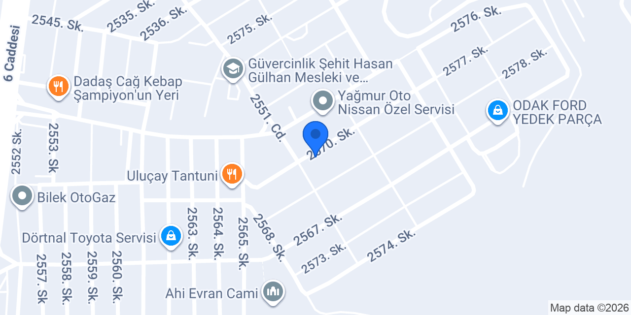 Aydın Akgür Motorlu Araçlar konumu