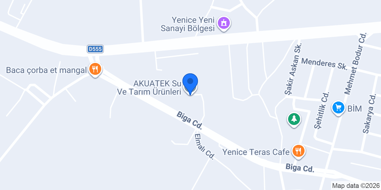AKUATEK Su Ve Tarım Ürünleri konumu
