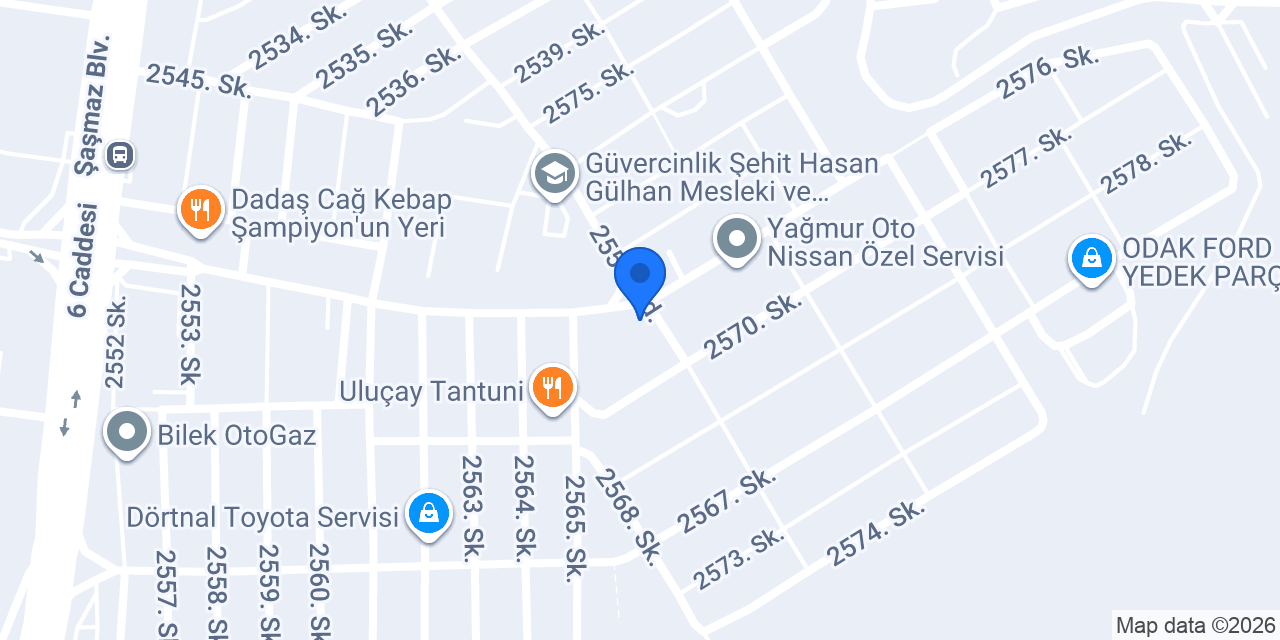 Kanathane Şaşmaz konumu