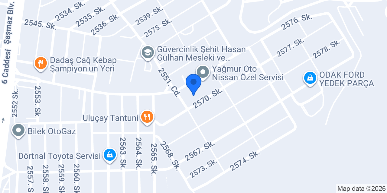 Simetri Rot Balans Sasmaz konumu