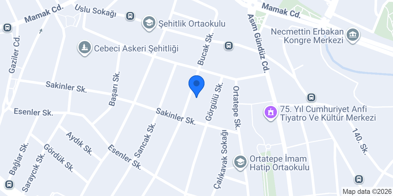 Mamak Dekorasyon İç mimarlık konumu