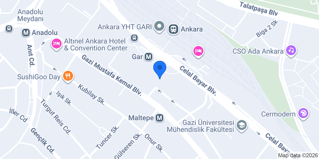 Azunlar İletişim & Newface ANKARA konumu