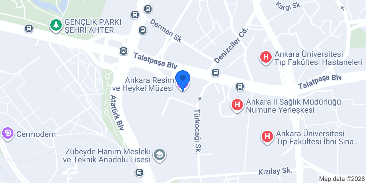 Ankara Resim ve Heykel Müzesi konumu