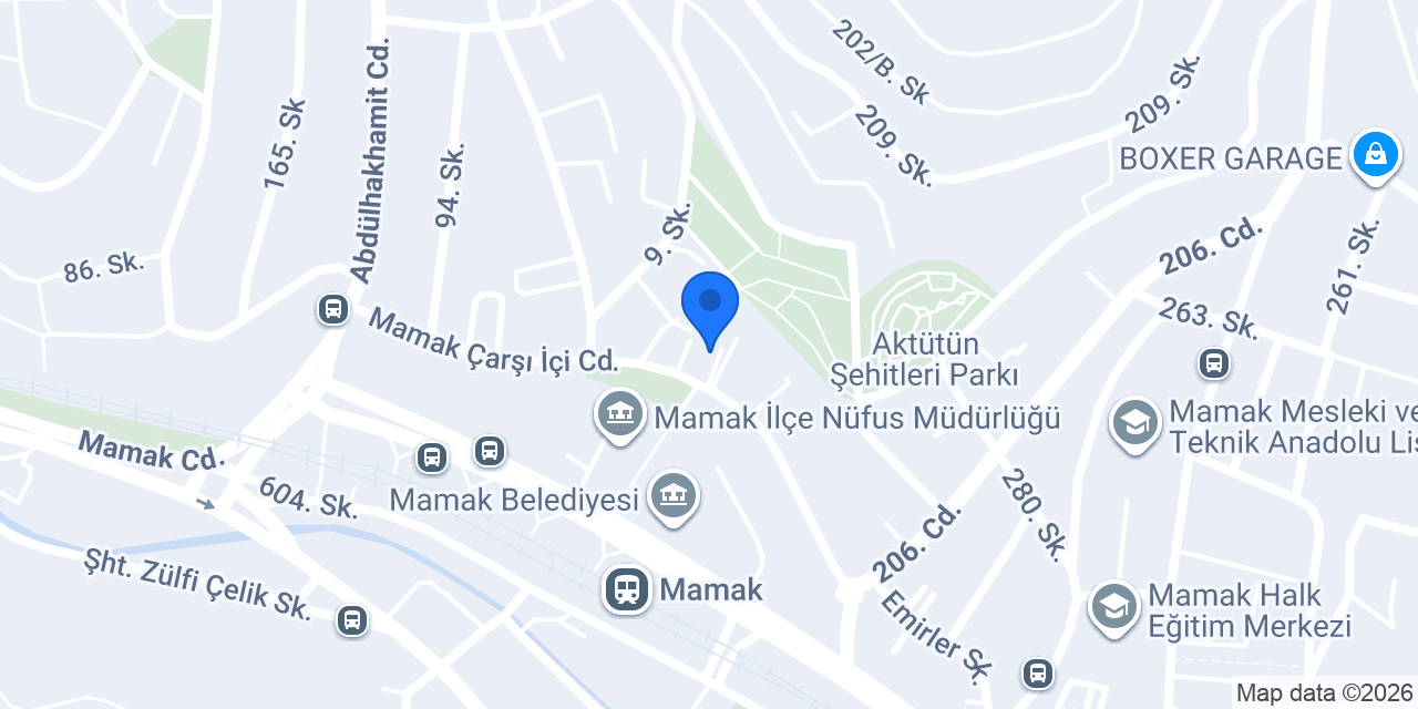 Türk Kızılayı Mamak Şube konumu