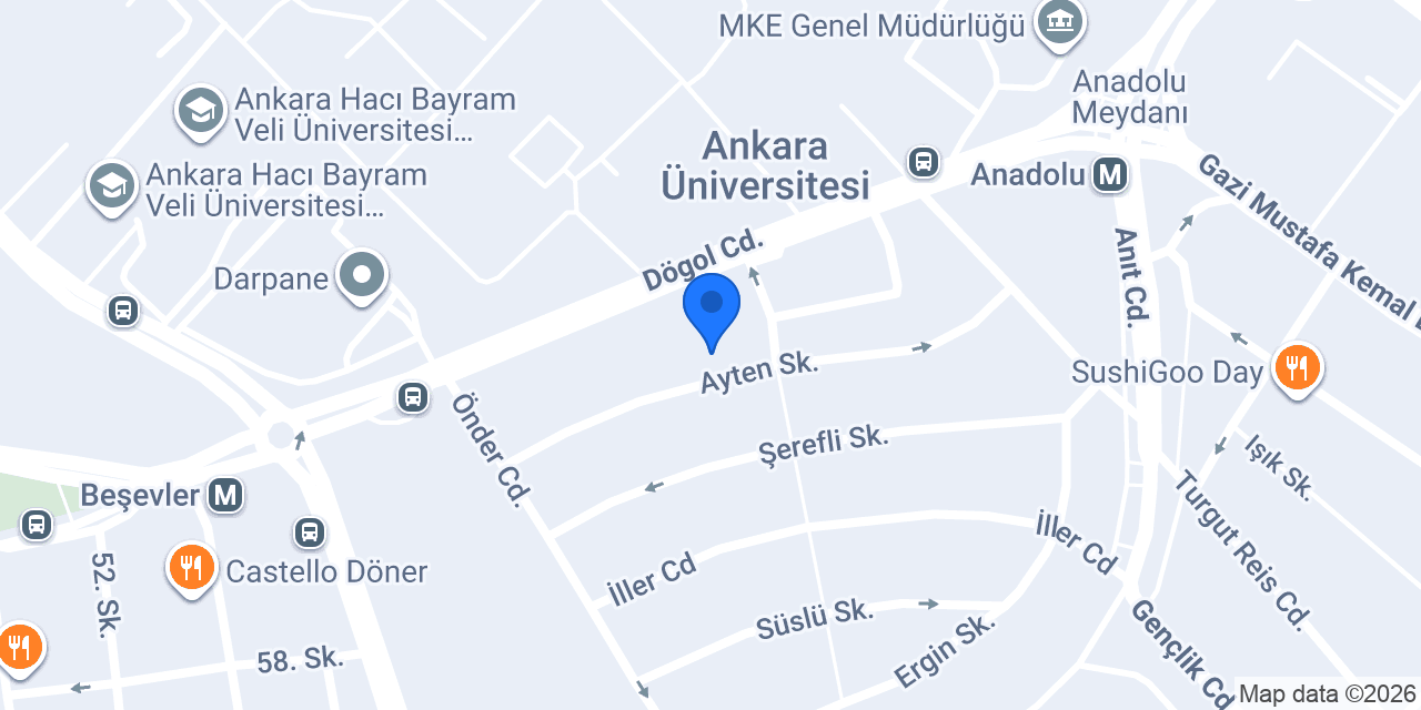 Gütaş Yapı Taahhüt Tic. Ltd. Şti. konumu