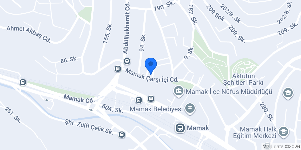 Yapı Kredi Bankası - Mamak Şubesi konumu