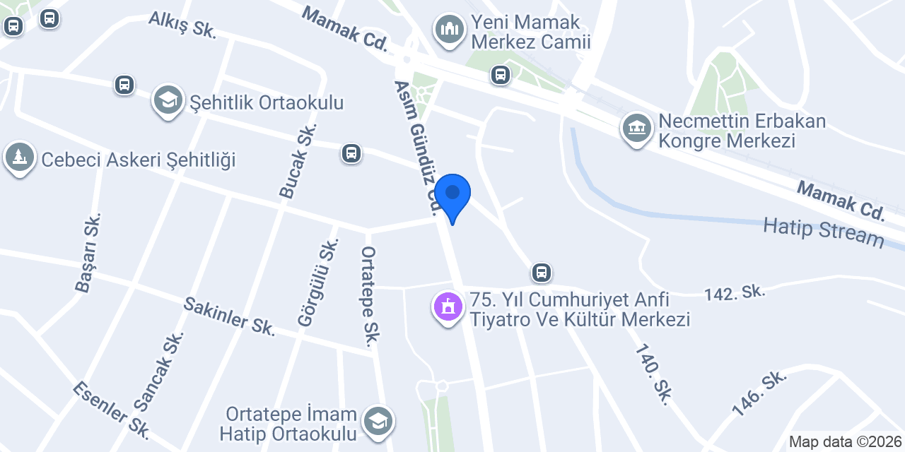 GÜRBÜZ Yapı Market konumu