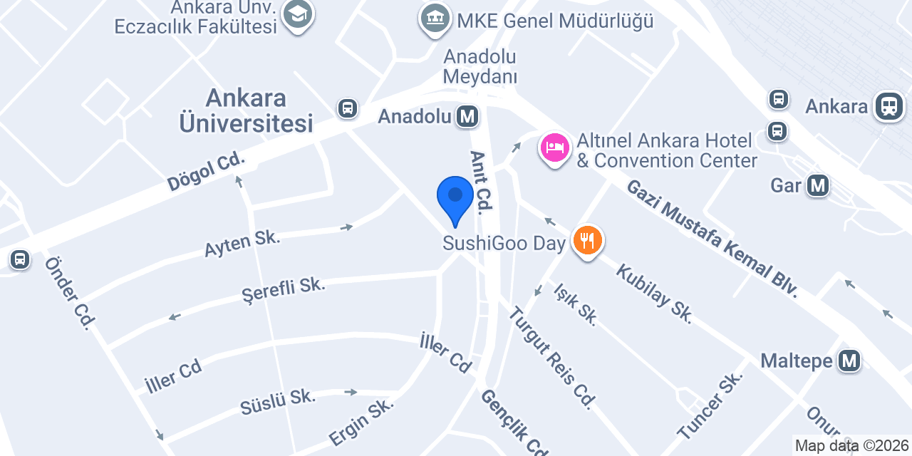 Süslü Market konumu