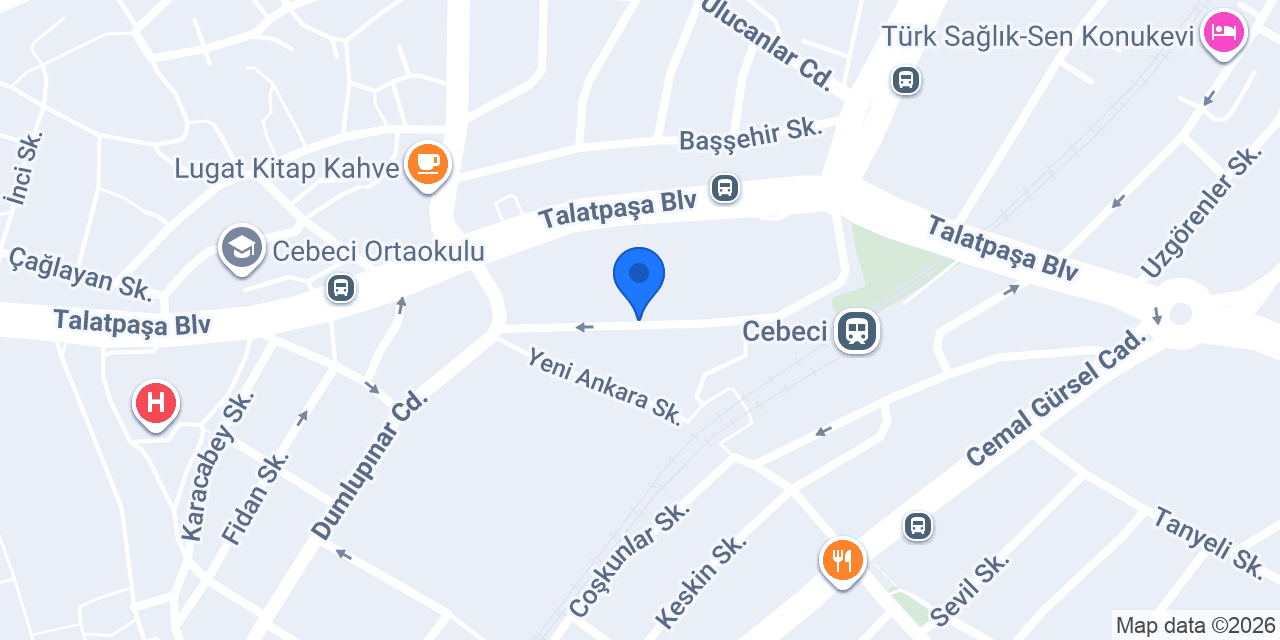 Yücel Otomotiv konumu