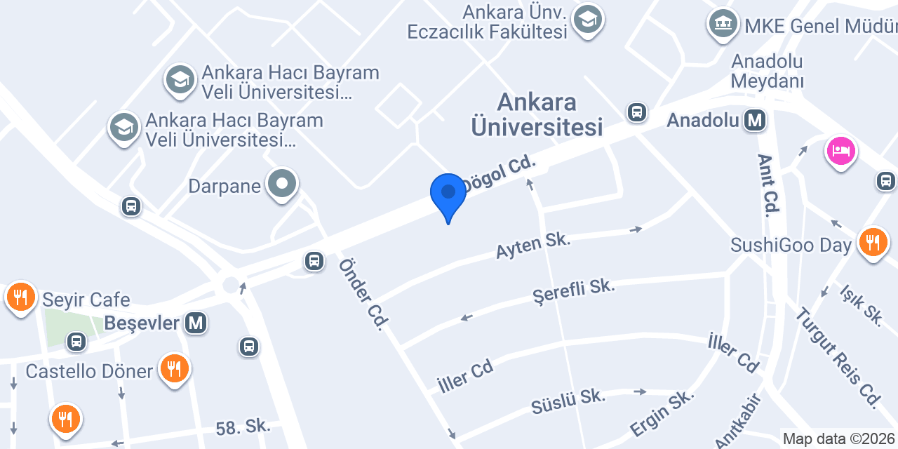 Güven Kız Öğrenci Yurdu Beşevler Şubesi konumu