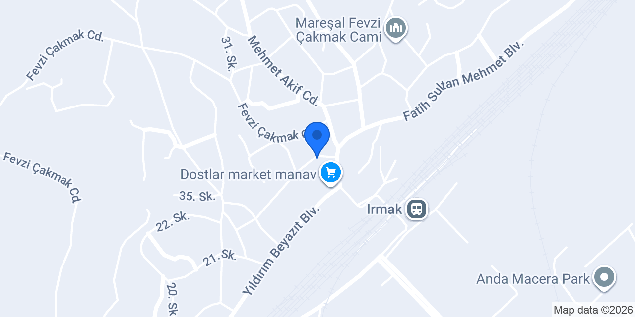 Ptt-ırmak Şubesi konumu