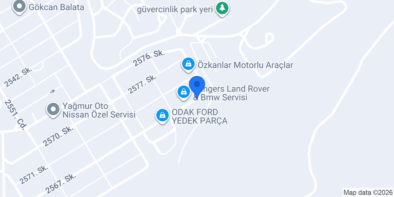 Öz Ankara Ford Grup konumu