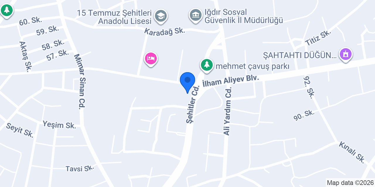 Iğdır Jandarma Komutanlığı konumu