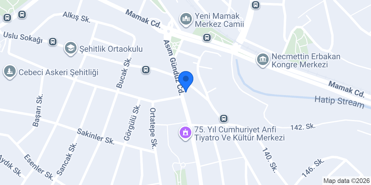 Mamak Mehtap Mahallesi Muhtarlığı konumu