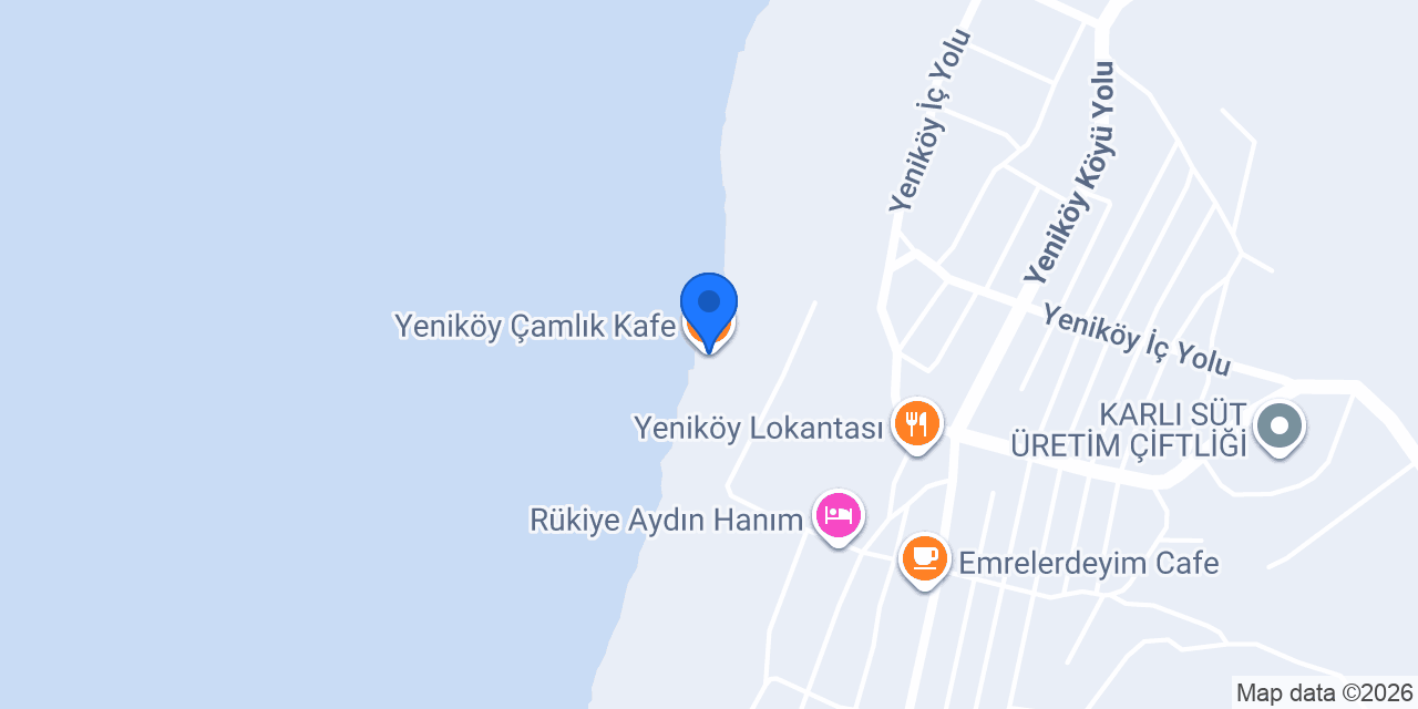 Yeniköy Çamlık Kafe konumu