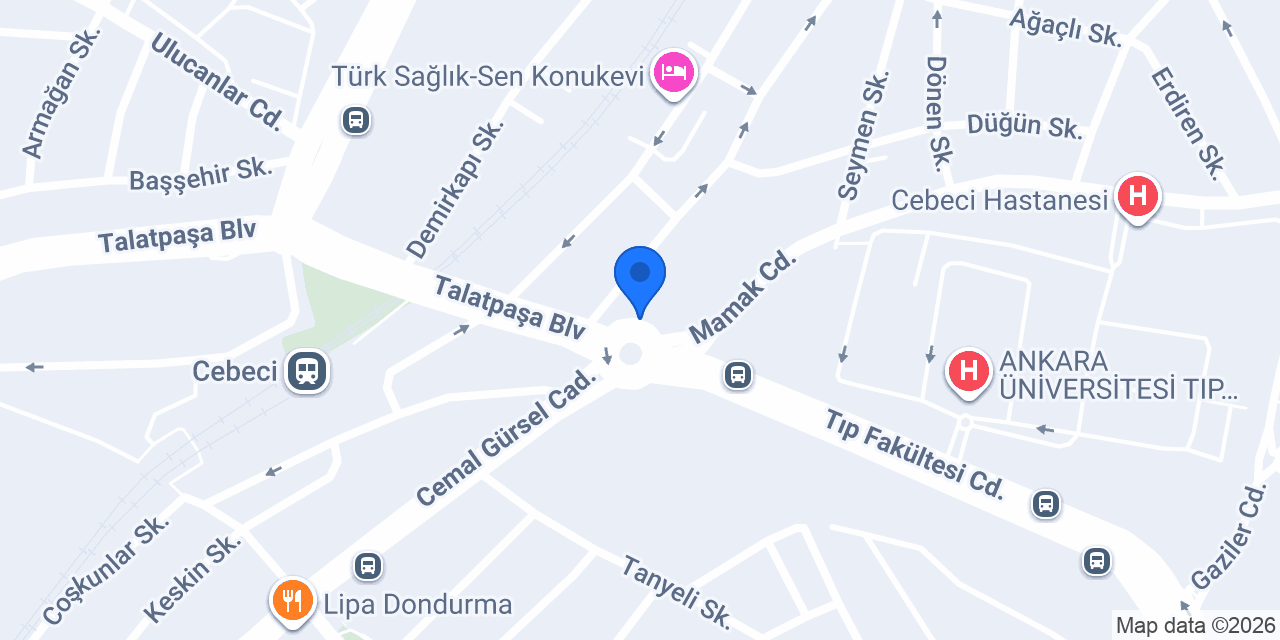 Ptt-cebeci Şubesi konumu