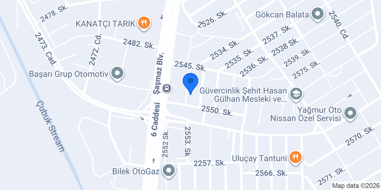 Şenkal Oto Lastik konumu