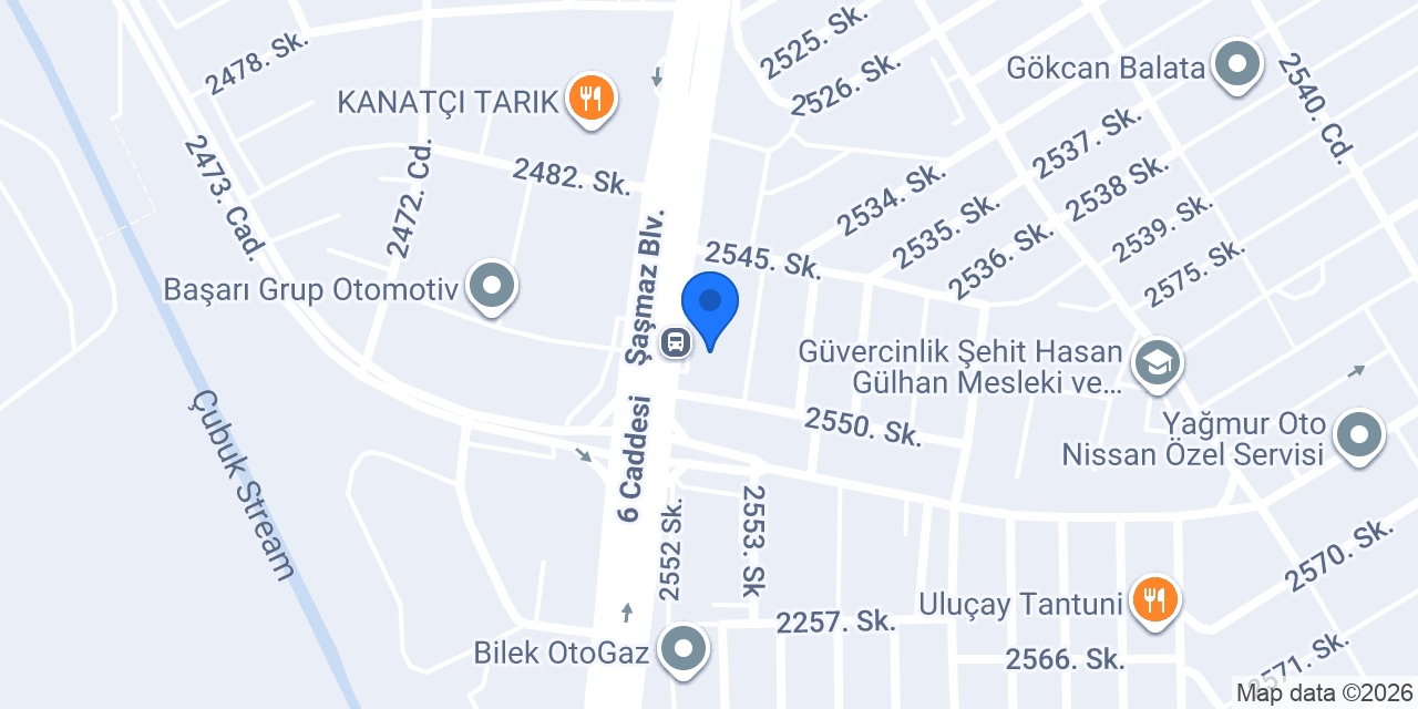 Pilot Garage Şaşmaz Etimesgut Oto Ekspertiz konumu