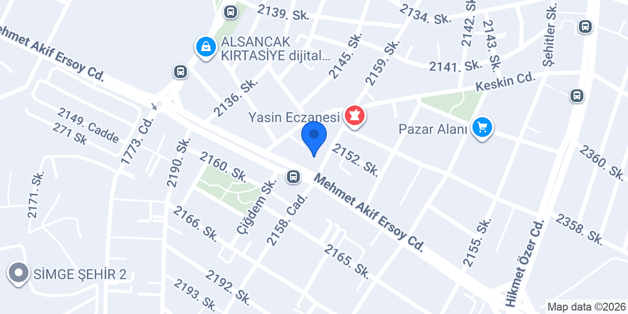 Etimesgut Özdamla Sürücü Kursu konumu