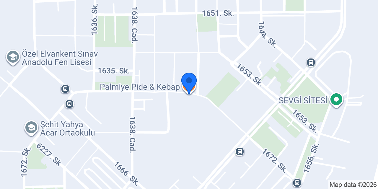 Palmiye Pide & Kebap konumu