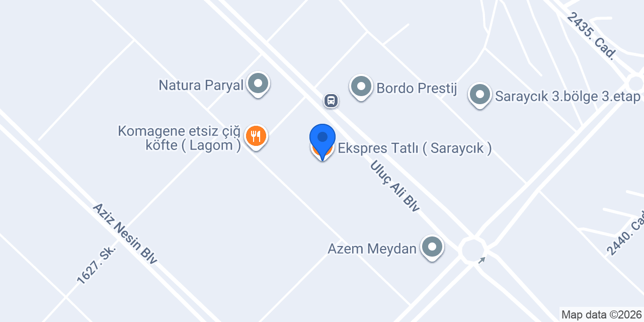 Ekspres Tatlı ( Saraycık ) konumu