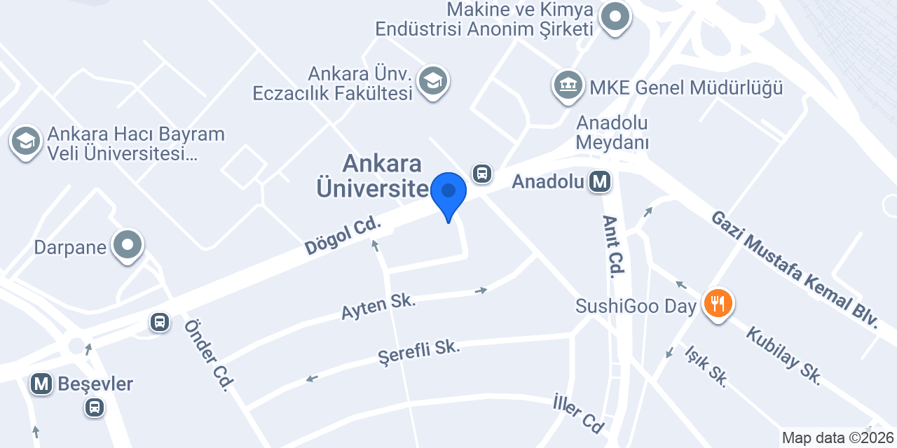 Beşevler Avukatlık Bürosu konumu
