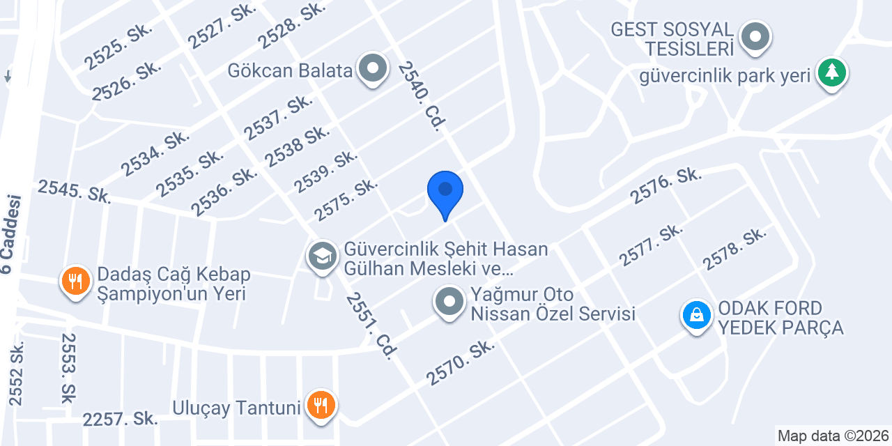 YENİ TEK OTO FORD YEDEK PARÇA konumu