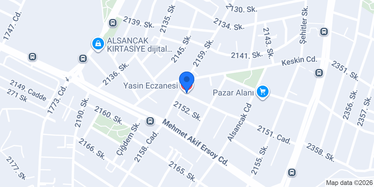 Yasin Eczanesi konumu