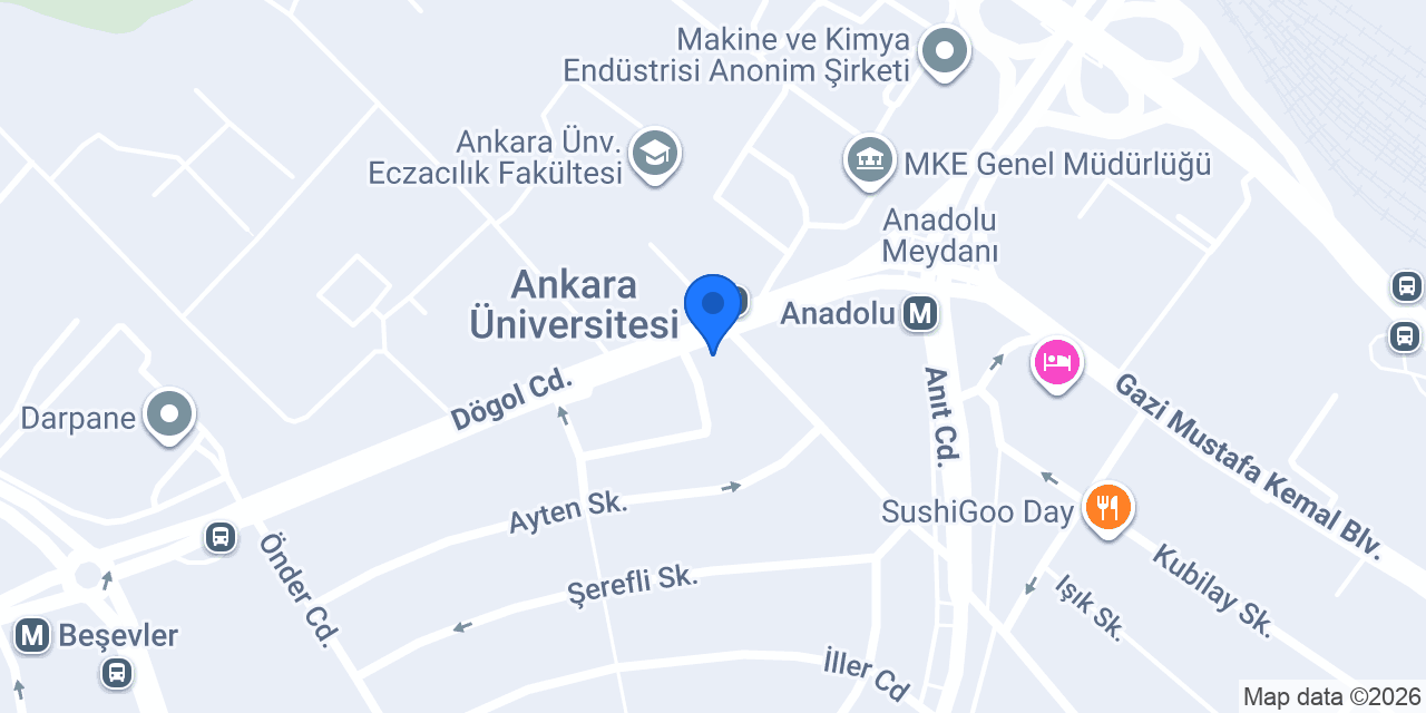 Akbank Tandoğan/Ankara Şubesi konumu