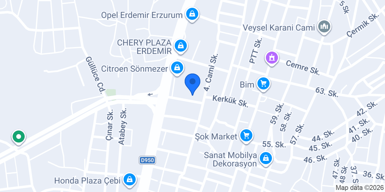 Ermosan Mobilya konumu