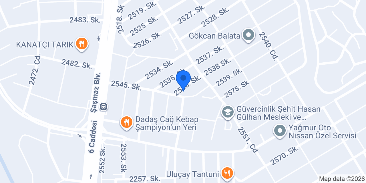 Akbay Oto konumu