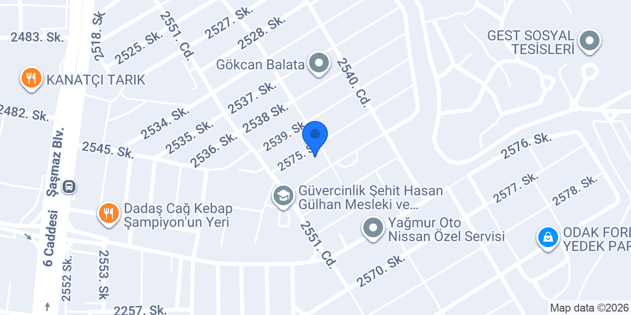 ABC OTO YEDEK PARÇA konumu