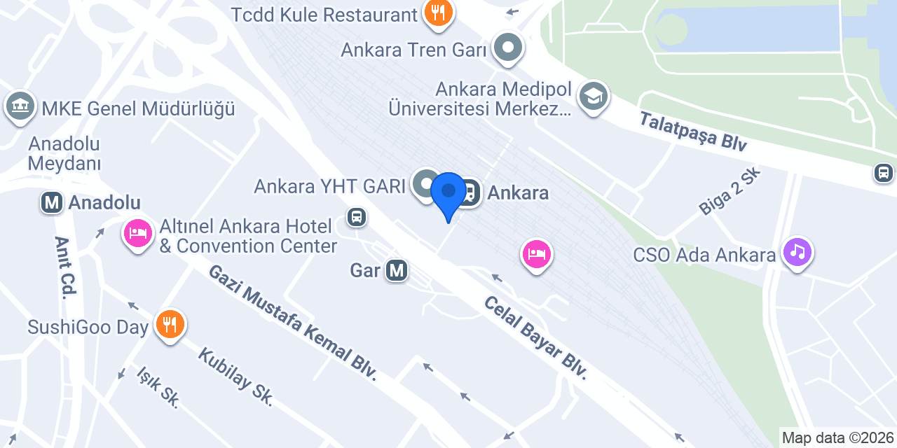 Coffy Ankara YHT Gar konumu