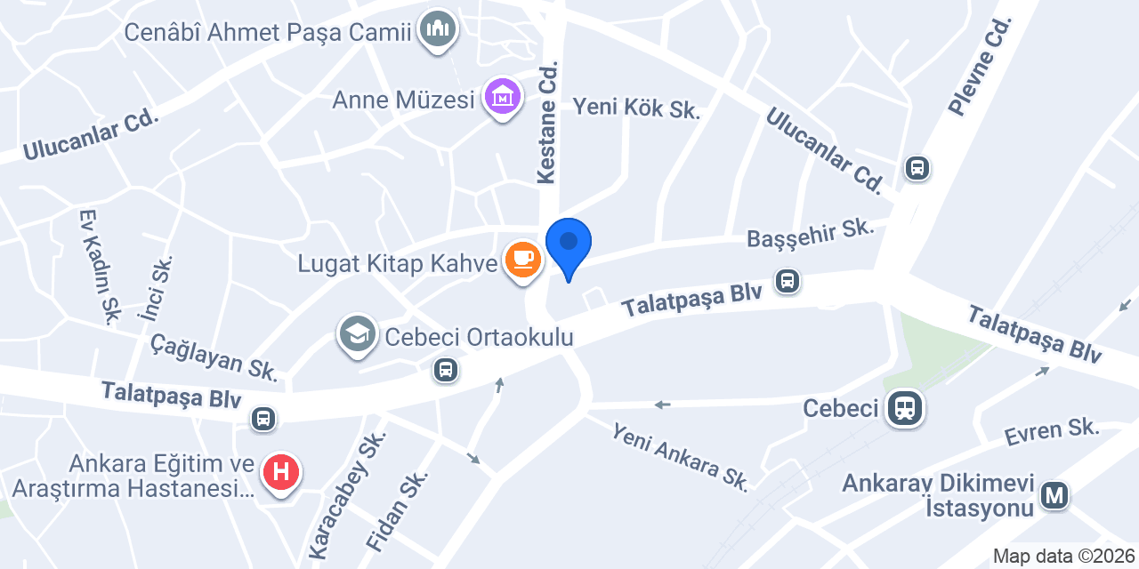 Sebat Taş Fırın konumu