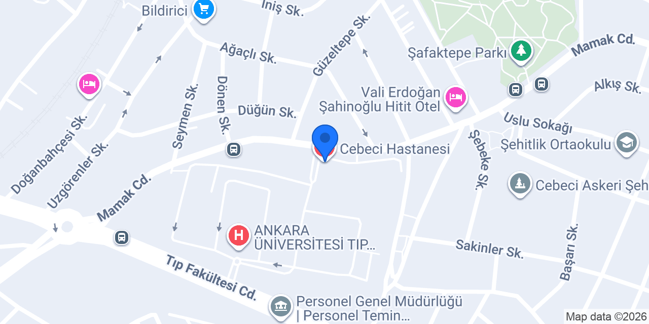 Ankara Üniversitesi Tıp Fakültesi Adli Tıp Anabilim Dalı konumu