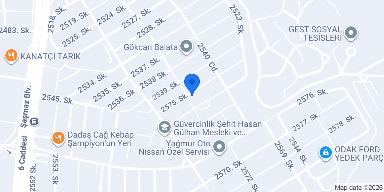 LastikPark - Şahin Oto Lastik konumu