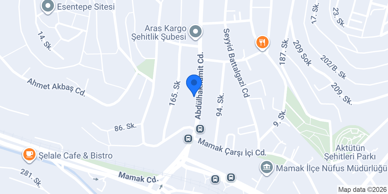 Sünbül Çiçekçilik konumu