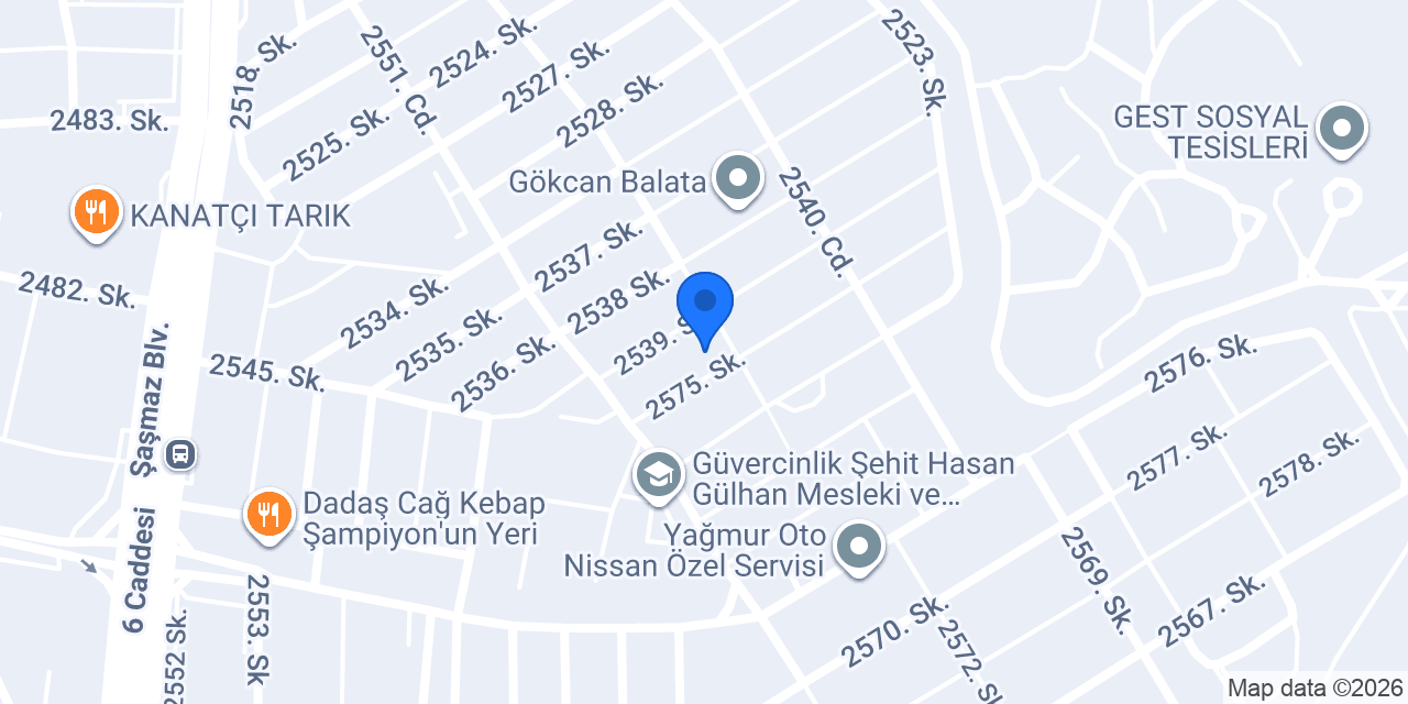 Bera BMW Yedek Parça konumu