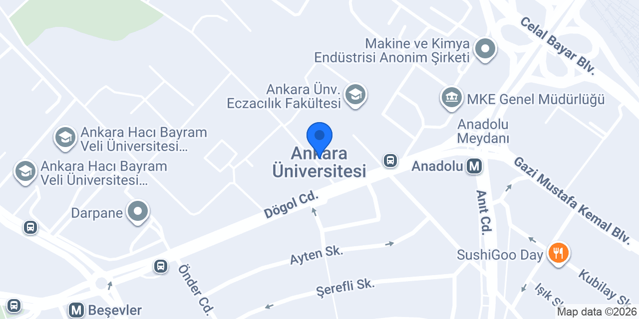 Ankara Üniversitesi konumu