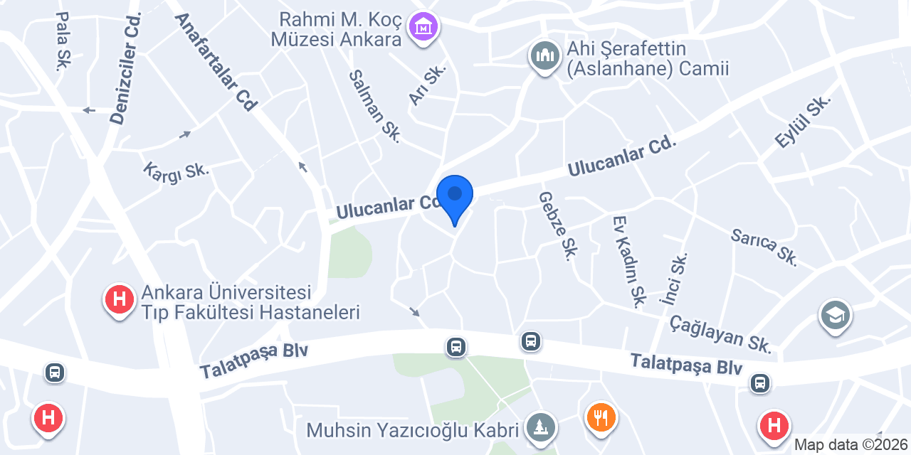 Şair ve Yazarlar Evi Müzesi konumu