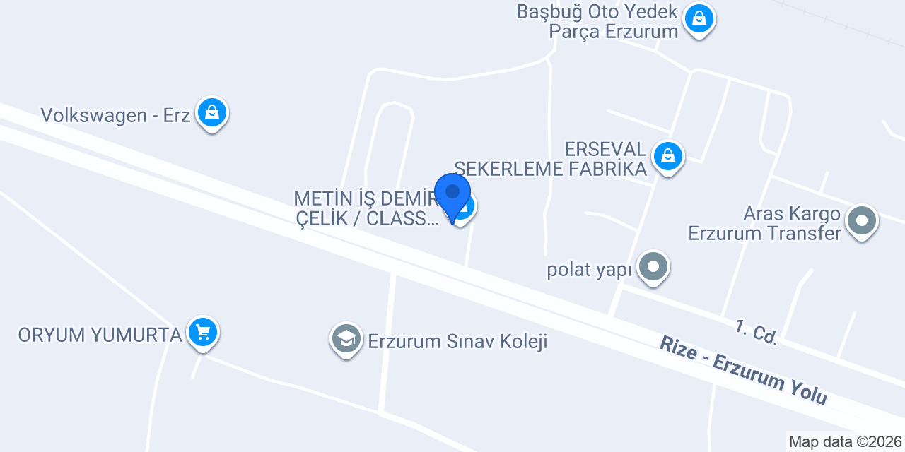 METİN İŞ DEMİR ÇELİK / CLASS GALVANİZ konumu